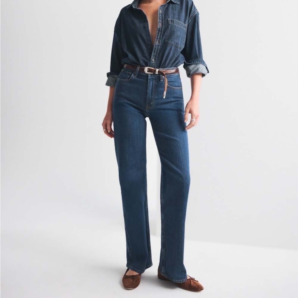 Abercrombie & Fitch High Rise Blue Jeans
